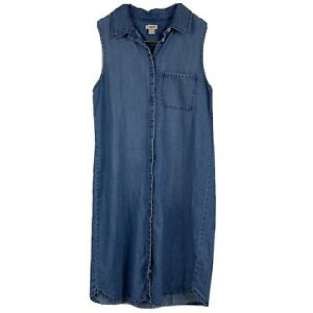 J Crew sleeveless denim dress